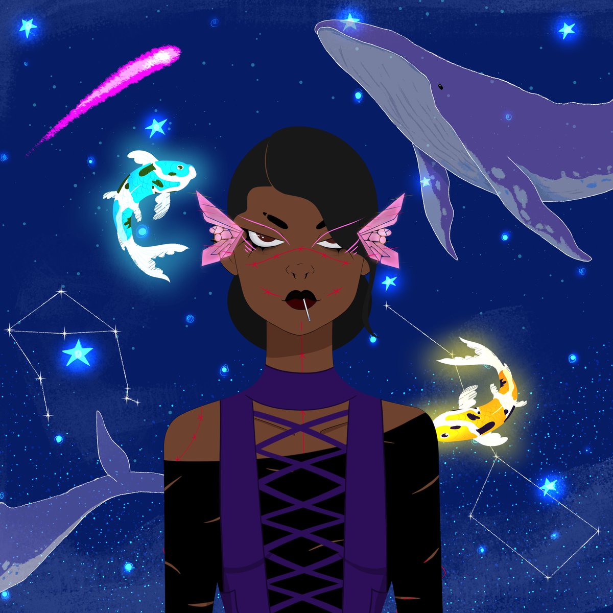 This beauty was recently swept! 🔮

She holds the semi-rare, Feline-Kween trait and was bought above floor.

Welcome to Nahaverse Naha dreamer