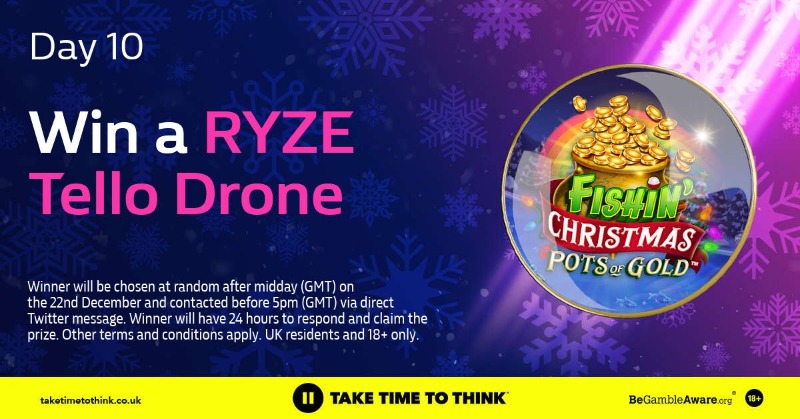WillHillVegas's tweet photo. 🎄It's the final day of our prize giveaways! 🎄

Enter before midnight for the chance to win a RYZE Tello Drone 🎁

All you need to do is:

👍 Follow @WillHillVegas
🔁 Retweet this post

18+ | T&amp;Cs apply 👇