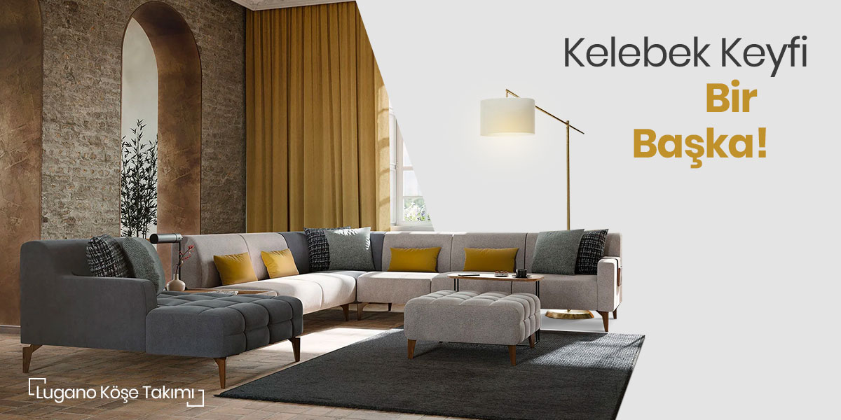 Modern yapısı, zarif çizgileri ile estetik anlayışını yansıtan Lugano Köşe Takımı; sınırsız dekorasyon seçeneği ile birlikte hayallerinizin sınırlarını zorluyor ve geniş oturumlu tasarımıyla yaşam alanınızda aradığınız rahatlığı maksimum seviyeye çıkarıyor.