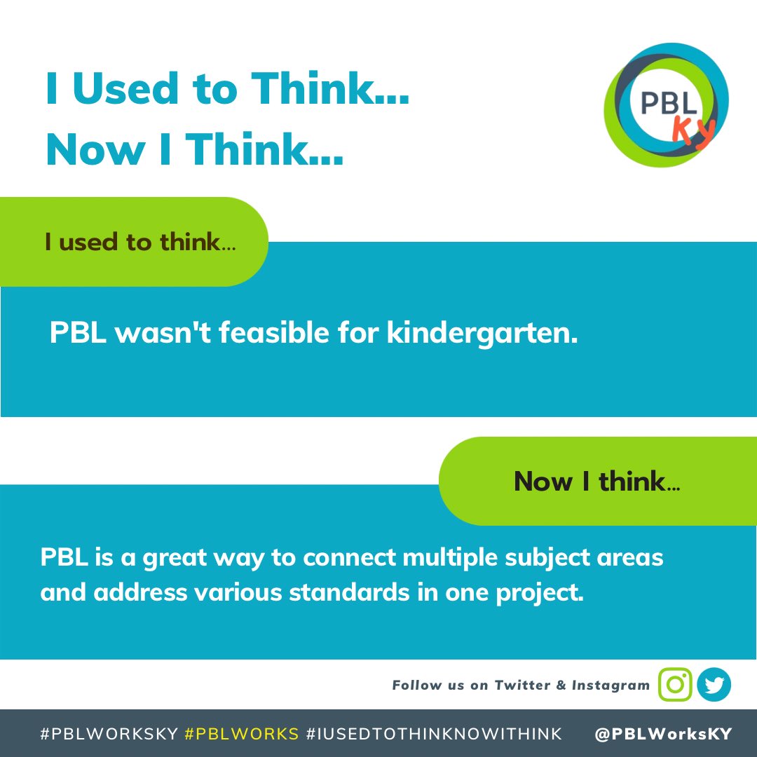 How has your understanding of PBL changed? 

We recently spoke to a KY educator and here’s what she had to share about #PBL in the kindergarten context. 

#IUsedtoThinkNowIThink #reflectivepractice