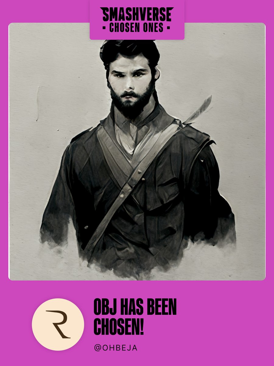 EnterSmashverse's tweet photo. A new warrior has been chosen.

Congratulations @OhBeJa

Soon, the ultimate power within @Smashverse_XYZ will be yours https://t.co/P3aRPWs1oi