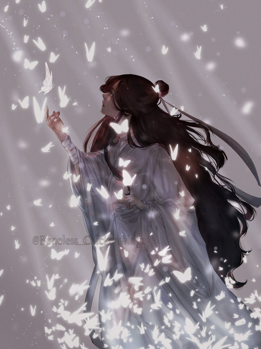 Bonelss_artz's tweet photo. If you recognize the butterfly from my other art of baby hua cheng you’re an OG 

#XieLian #tgcf #mxtx #butterfly https://t.co/z3LE10xK7M