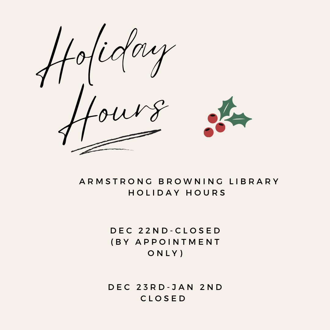 Armstrong Browning (@browninglibrary) on Twitter photo 