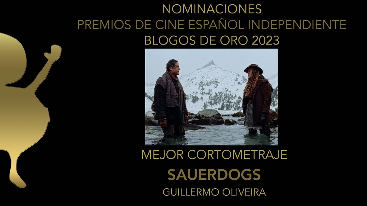 BlogosDeOro's tweet photo. Nominado a Mejor Cortometraje

Premios de Cine español Independiente #BlogosDeOro 2023

#Sauerdogs @sauerdogs dirigido por Guillermo de Oliveira @goliveira 

@ismaelmartin @ZapruderPics https://t.co/qVbRSAgCNC