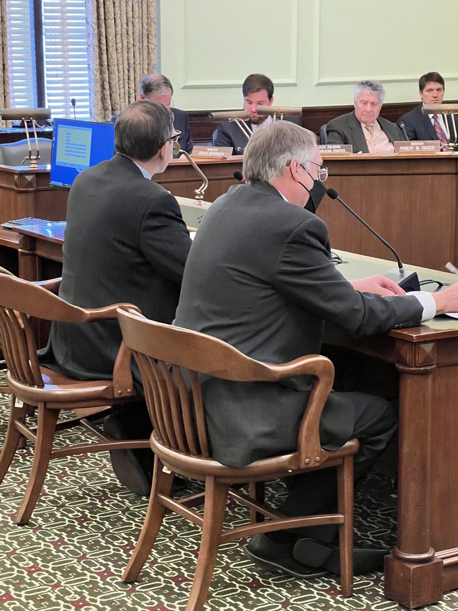 ⁦<a href="/NJStateBar/">NJ State Bar Assn</a>⁩ member Ron LeVine testifies before the Senate Commerce Committee with concerns about S2989 regarding debt settlement companies.