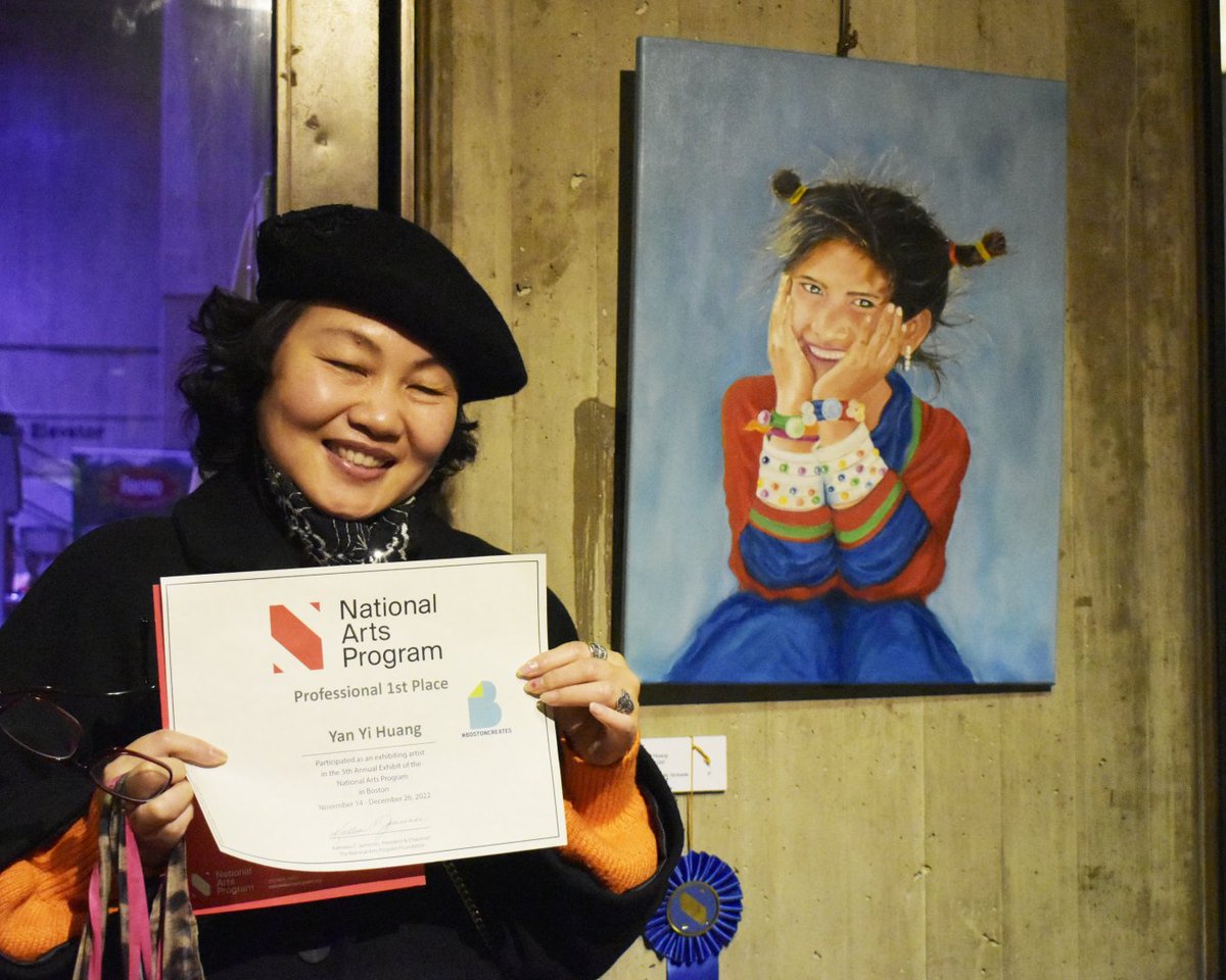 Joyful Girl: Yan Yi Huang Professional, First Place Painting Employee; Boston Public Schools Venue: Boston dlvr.it/Sfcpbw