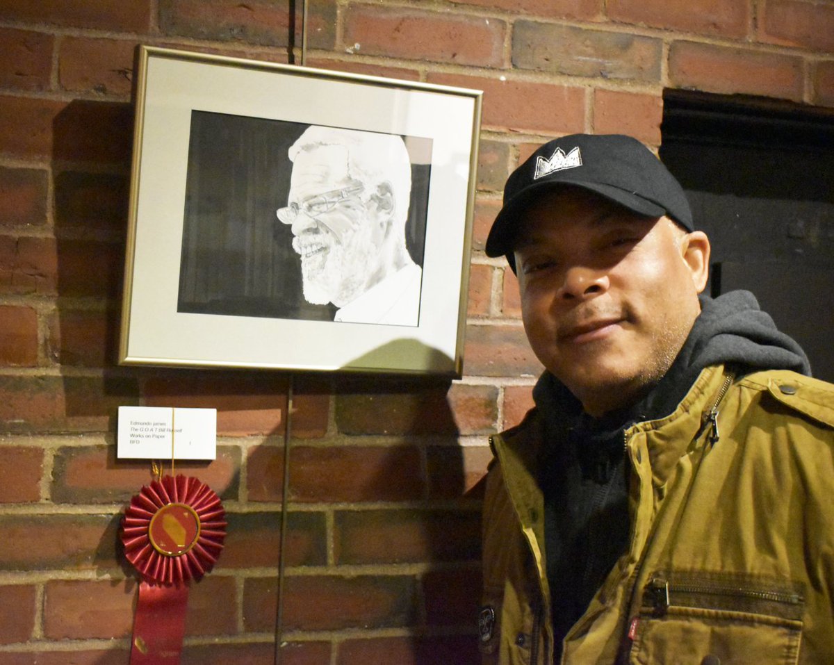 The GOAT (Bill Russell): Edmundo James Amateur, Second Place Works on Paper Employee; Boston Fire Department Venue: Boston dlvr.it/SfcpZR