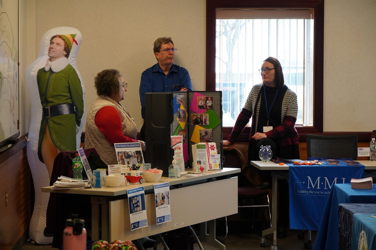 MichiganPSC's tweet photo. We were happy to be part of @MiWorksWestCent's #ResourceMarket in Big Rapids last week as one of about 30 local organizations and service agencies taking with community members about programs and services, including energy assistance, available to families who need help. https://t.co/vaCJQ50GTO