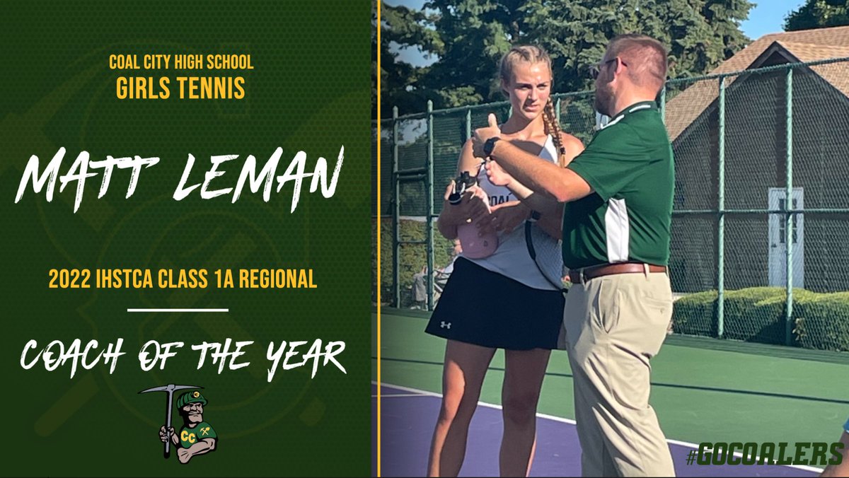 Congratulations to Coaler Girls Tennis Coach Matt Leman!