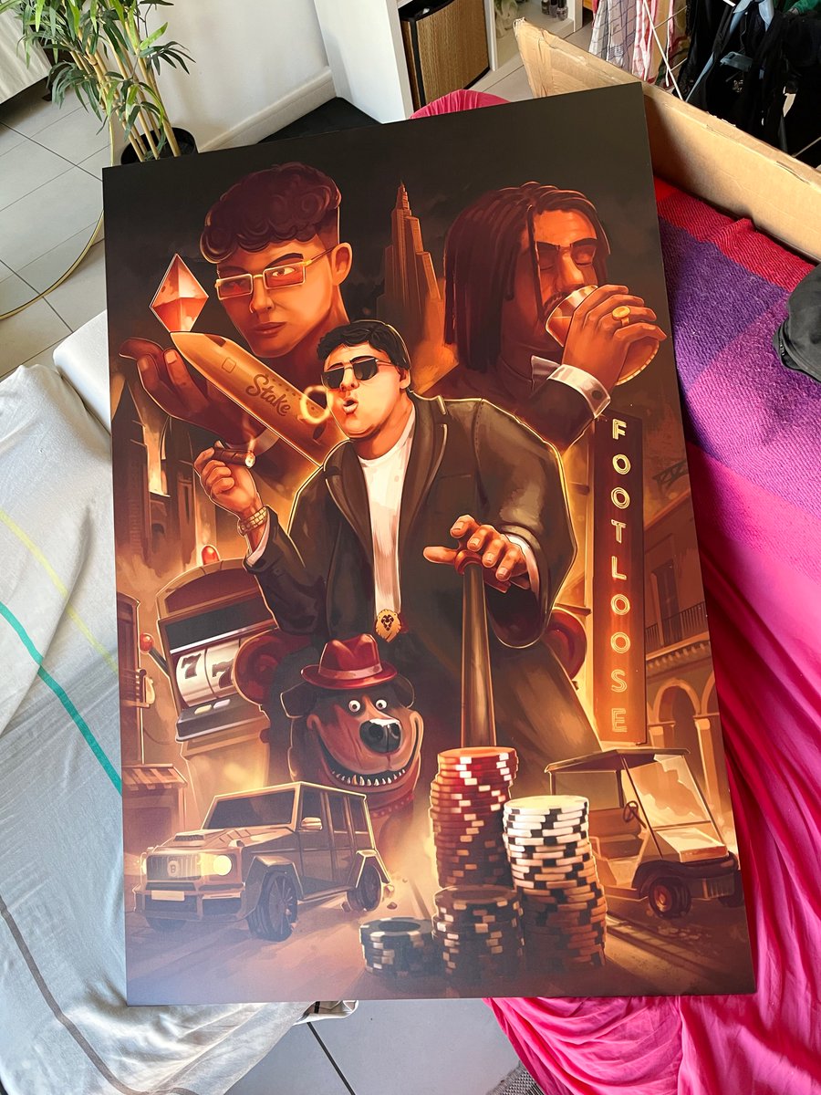 district_ds's tweet image. Il y a un mois, j’ai réalisé un tableau dans le délire d’une affiche de cinéma pour 
@Kefun_ @anthosaure et  @TeufeurSoff vous-en pensez quoi ?