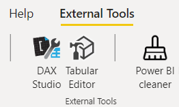 TheBIPower's tweet photo. Power BI Sidetools V1.3.0, gives immediate access to popular external tools. Try the fantastic Power BI cleaner from @TheBIccountant with just one click https://t.co/E2yxN2rjHo
