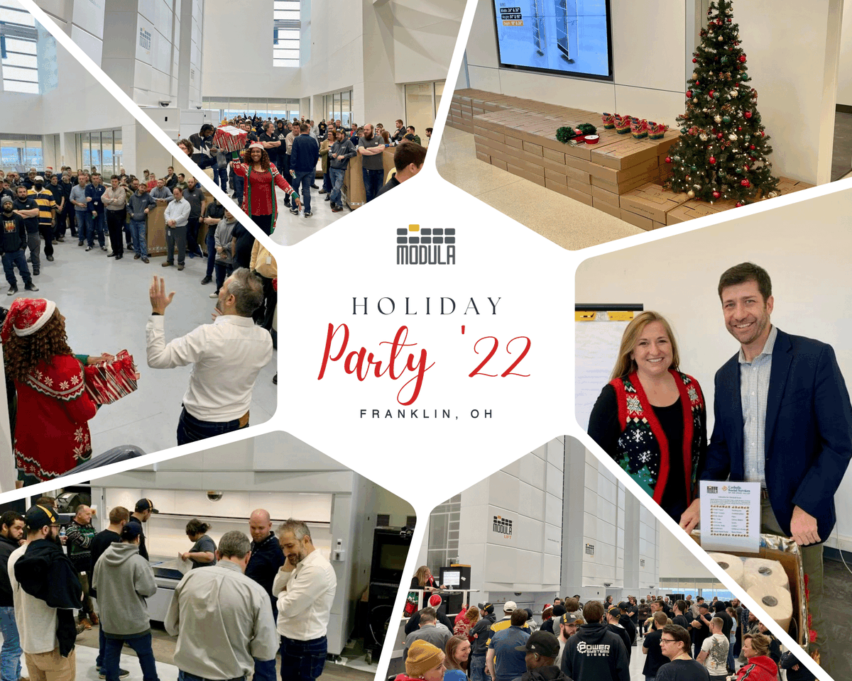 We had another wonderful #HolidayParty with our team in Franklin, Ohio! 🎄 Wishing the happiest of holidays to our #ModulaFamily who makes warehouse automation possible every day. 
#ModulaUSA​ #ThinkVertical​ #ThinkModula