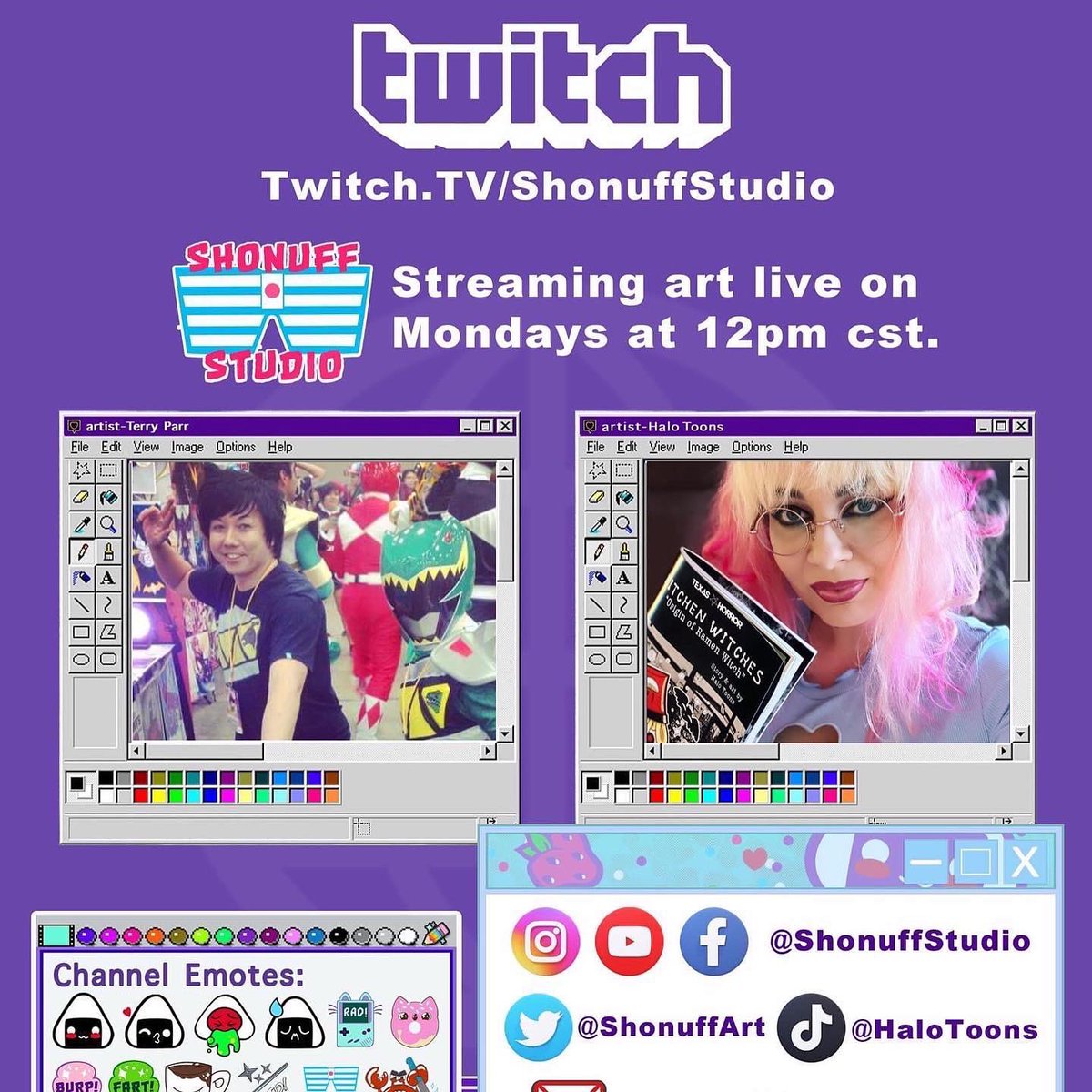 ShonuffArt's tweet photo. Create your own holiday-themed kitchen witch with us LIVE on Twitch today at 12pm cst.!
#kitchenwitches #artdare https://t.co/uuMLUD3mrd