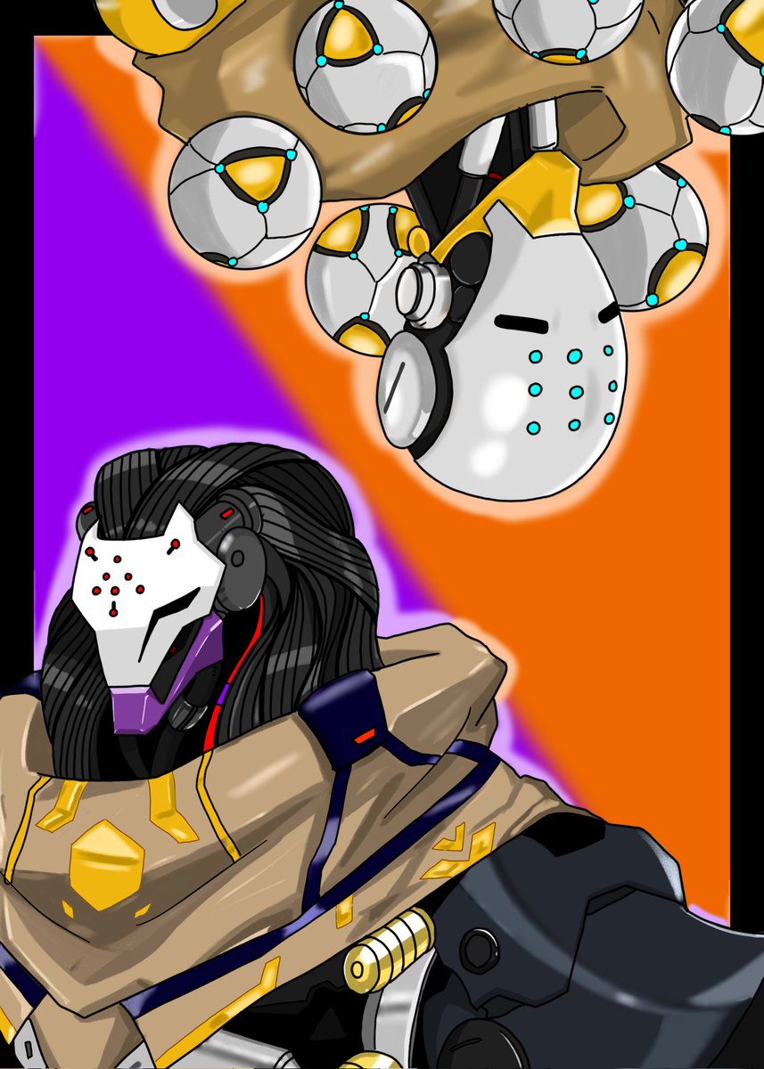 NOVA48272533's tweet photo. Ramattra and Zenyatta #FANART #overwatch2 https://t.co/rw8Itpzscp