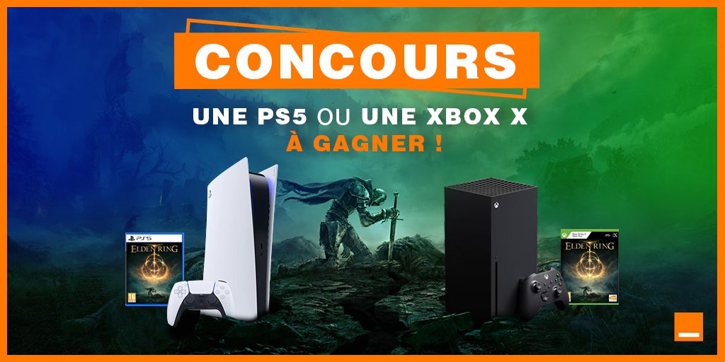 RushEsport's tweet image. 🎁 CONCOURS 🎁

Pour terminer l&apos;année en beauté, on a décidé de vous faire gagner une PS5 ou une XBOX X et le GOTY 2022 : Elden Ring 🫶

Pour participer :
1️⃣ Suivre @RushEsport
2️⃣ RT ce tweet
3️⃣ Mentionne une personne en commentaire pour l&apos;inviter à participer 🧡

TAS le 25/12