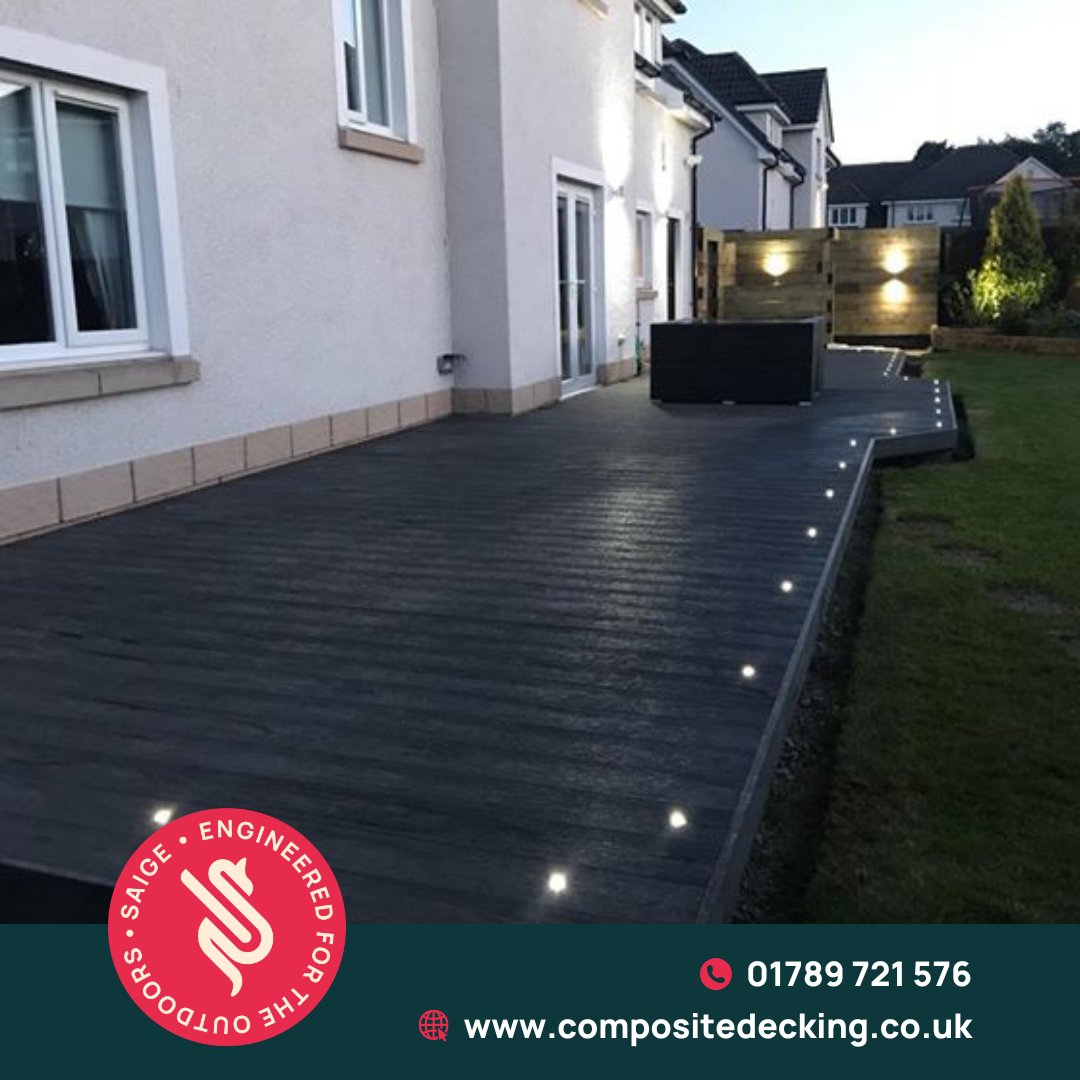 You don't need to worry about #slippery #decking with our products.

They're designed in the #UK and are ready to face the #Britishweather.

Choose Saige for #ecofriendly, #antislip materials.