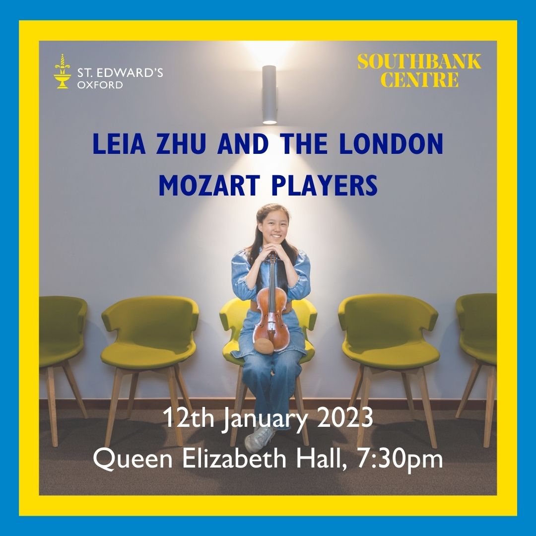 Current pupil, Leia Zhu, will perform at Queen Elizabeth Hall in January 2023!

For more info and tickets, click here: beyondteddies.stedwardsoxford.org/event/london-m…

(Image courtesy of the London Mozart Players. Photographer: Kevin Day)