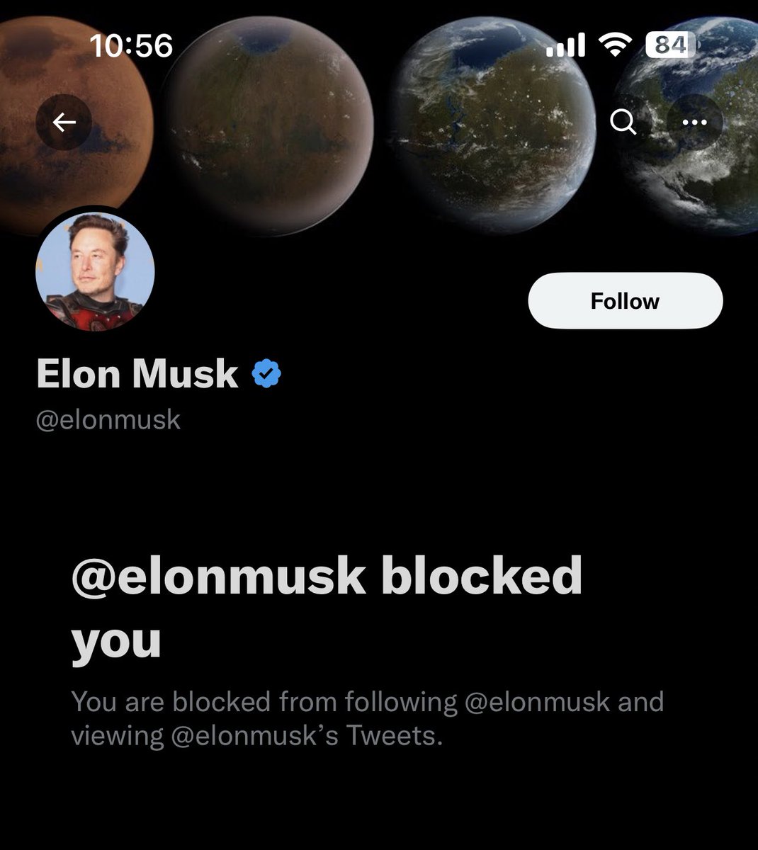Yesterday, I went to vote in <a href="/elonmusk/">Elon Musk</a>’s “should I step down” poll and found out he blocked me at some point. Lol okayyyyyyy