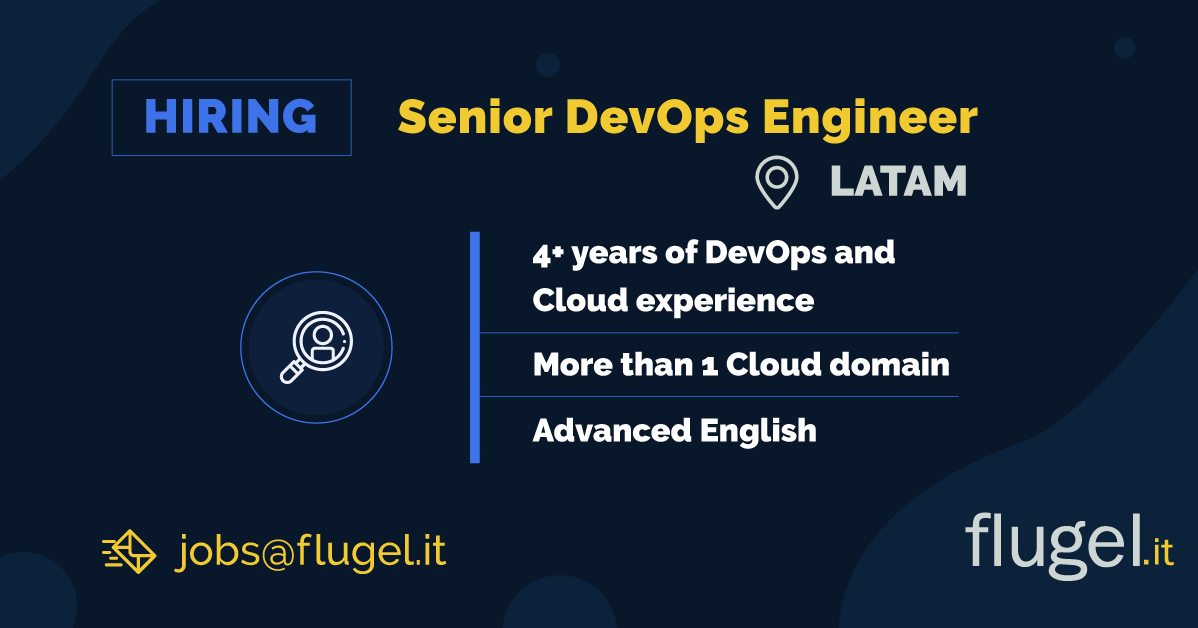 flugelit's tweet photo. We are #Hiring!🔎#SeniorDevOpsEngineer
Latam📍 
Join us today! 
Apply here 👉https://t.co/hfAO8en2hR

#RemoteJobs #jobOpportunity #DevOps #IT #OpenPostions #Careers #Latam #JoinUs https://t.co/OBUIzxm8jc