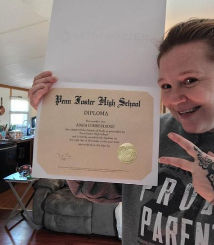 PennFoster's tweet photo. Way to go, Adria! We are so proud to be a part of your story! #2022Grad #PFProud
📸: @inkedwifey11 https://t.co/9Cw0hOQOx0