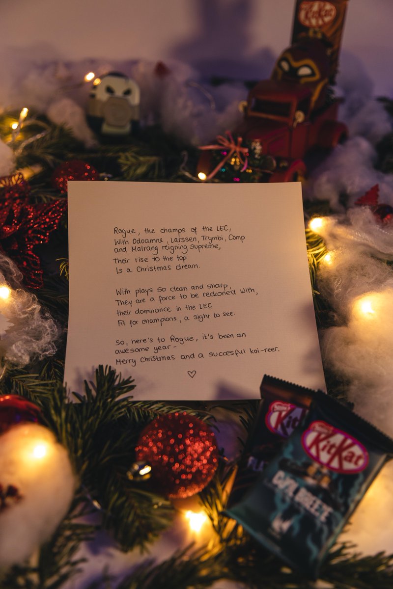 KITKATGaming's tweet photo. Looking for a tasty way to win big this holiday season?

30 Winners will receive some LE LEC KitKats + 5 Hextech Chests!

To enter:

👉Follow @KITKATGaming &amp; RT this tweet

👉 Who do you think had the best performance in the LEC this year?

Poems for @KOIxENG (Rogue) &amp; @EXCEL ☺️ https://t.co/TGvLlbOhTk