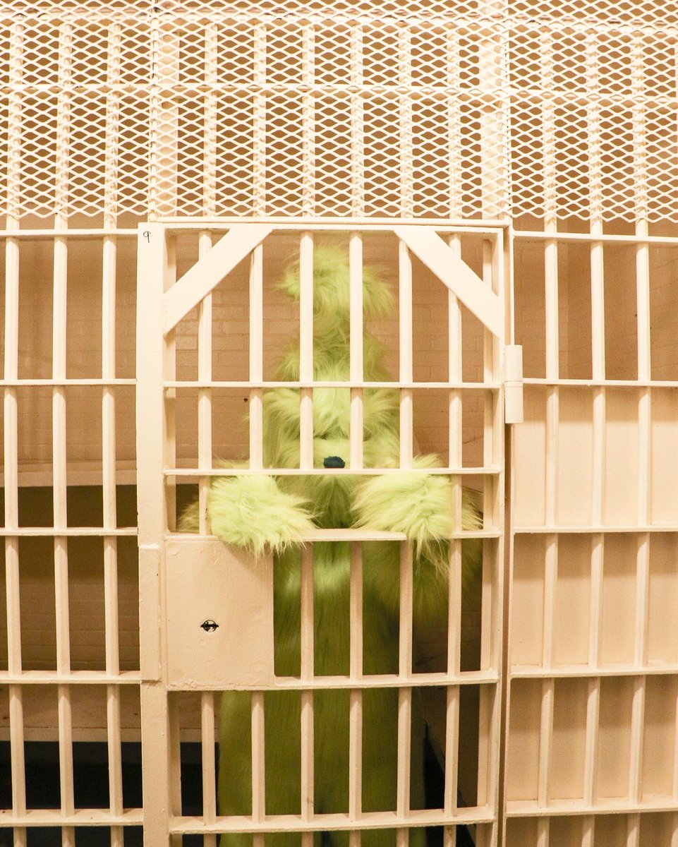 DenisonTexasPD's tweet photo. MEDIA ADVISORY: The Denison Police Department Arrests Local Thief
 
Denison, TX (December 19, 2022) – Monday morning at approximately 10:00 am, officers responded to a burglary in progress in Downtown Denison.
 
The suspect has now been identified as The Grinch. https://t.co/YCZ7Ci8VCh