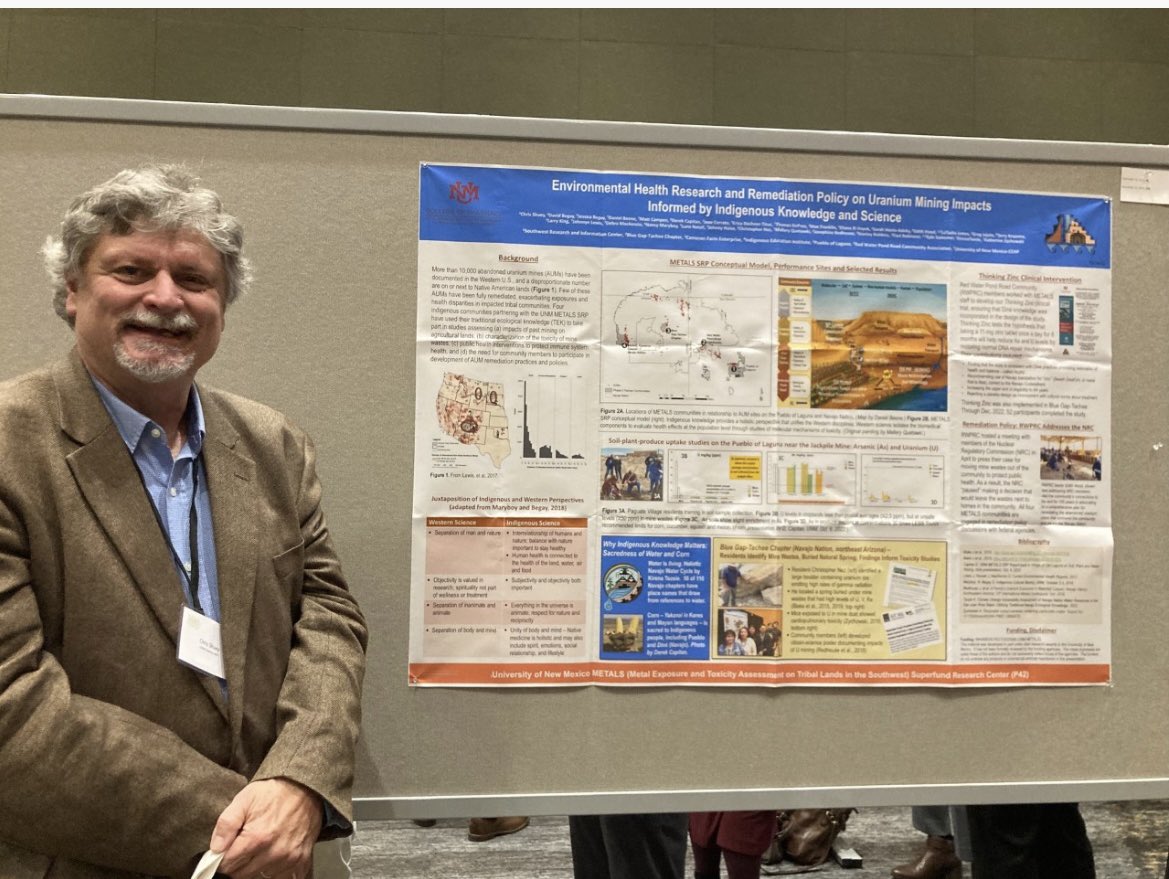 MetalsSrp's tweet photo. UNM METALS is well-represented in North Carolina at this year's Annual SRP meeting!
4 posters presented during day one on uranium and mixed metals exposures from legacy mines on tribal lands in the Southwest. #SRP35. https://t.co/xJekyD59Jm