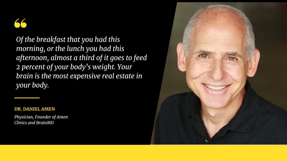 On average you will lose 85,000 brain cells a day and according to <a href="/Amen_Clinics/">Amen Clinics</a>, you can tweak your diet to slow down the aging process 
Learn more about brain food HERE: bit.ly/3JZgtjJ

<a href="/DocAmen/">Daniel G. Amen, M.D.</a>