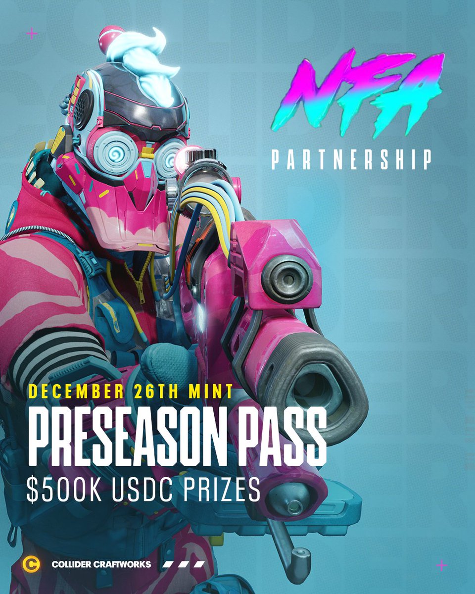 We are partnering with <a href="/NFArcade/">Non Fungible Arcade</a> to give our community an opportunity to participate in their 500K $USDC Tournament 🏆

✅ Follow <a href="/NFArcade/">Non Fungible Arcade</a>
🔁RT NFA Pinned Post
📅Mint - Dec 26th