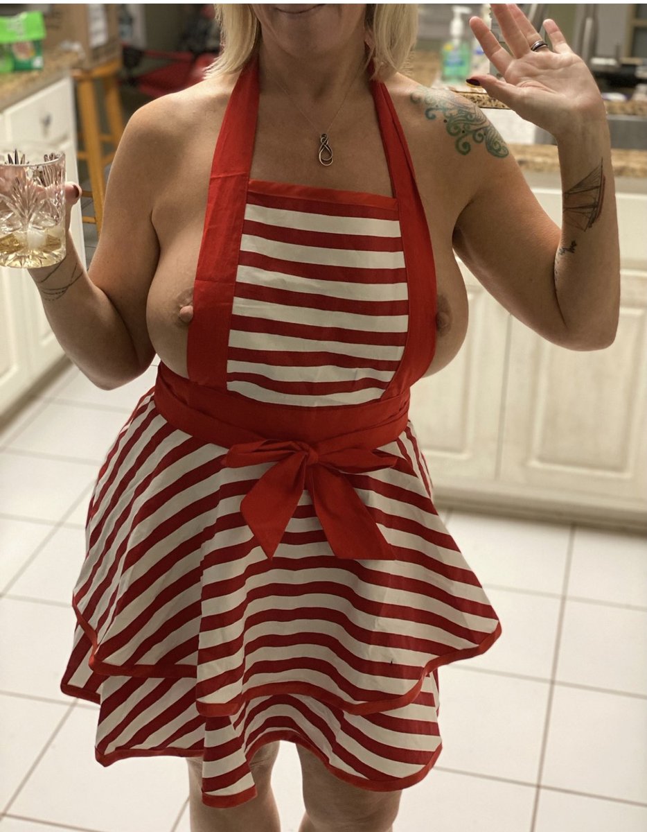 Oh, holiday cooking….soooo much better with bourbon &amp; boobs!
 <a href="/DJandAlyCat/">DJ, but not A dj</a> 
#12SexyDaysOfChristmas