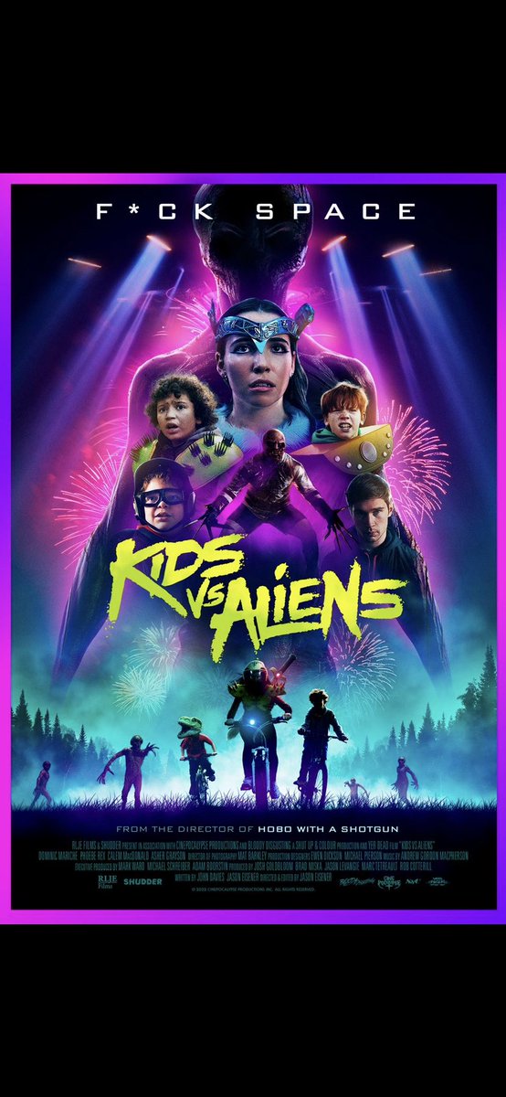 The new theatrical poster for Kids vs. Aliens #fuckspace