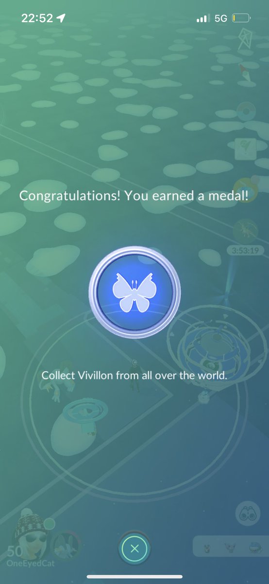 OneEyedCat78's tweet photo. Thanks to my old and new #PokemonGOfriends Iβve completed my platinum medal of the Vivillon collection π¦πβ€οΈ
#PokemonGOfriend #PokemonGO #pokemongocommunity #PoGO #VivillonCollection #vivillion #Vivilloncontinental #platinum #pogoplayer https://t.co/V2KyxBzZe4