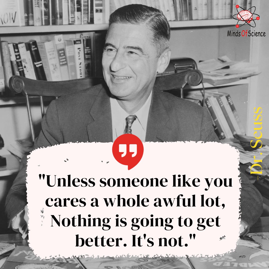 MindsOfScience1's tweet photo. Unless someone like you cares a whole awful lot, Nothing is going to get better. It's not.
To know more please visit https://t.co/ZMVflTIdKP
#mindsofscience #scientists #science #physics #sciences #scientist #sciencefacts #astronomy #fact #facts #universe #organicchemistry https://t.co/DE88ky1YL2