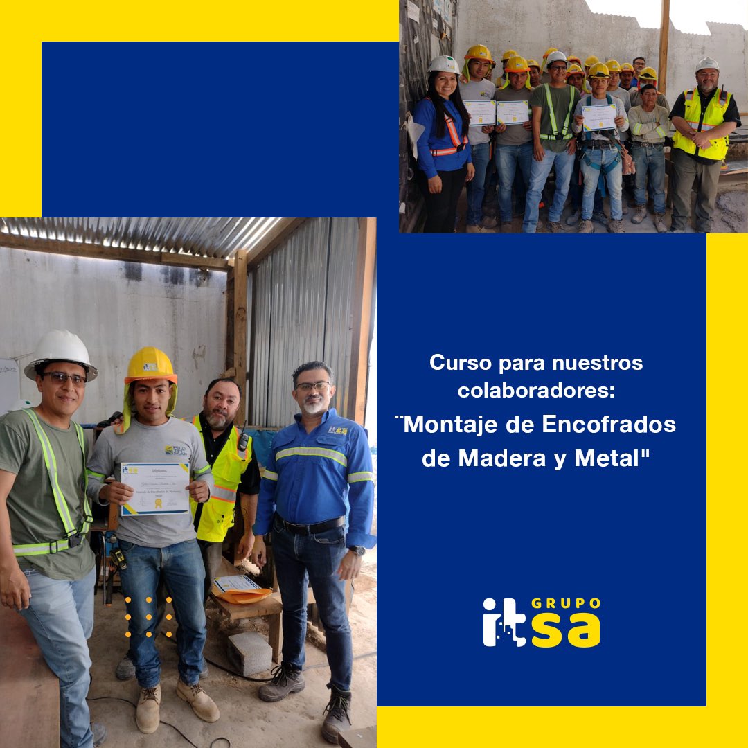 grupoitsagt's tweet photo. Nuestro segundo grupo de colaboradores graduados del curso, “Montaje de encofrados de madera y metal”. 

¿Dónde? Parque San Jorge

#somosgrupoitsa 
#somosguatemala
#itsacebra
#zebra https://t.co/fi7so8MdnA