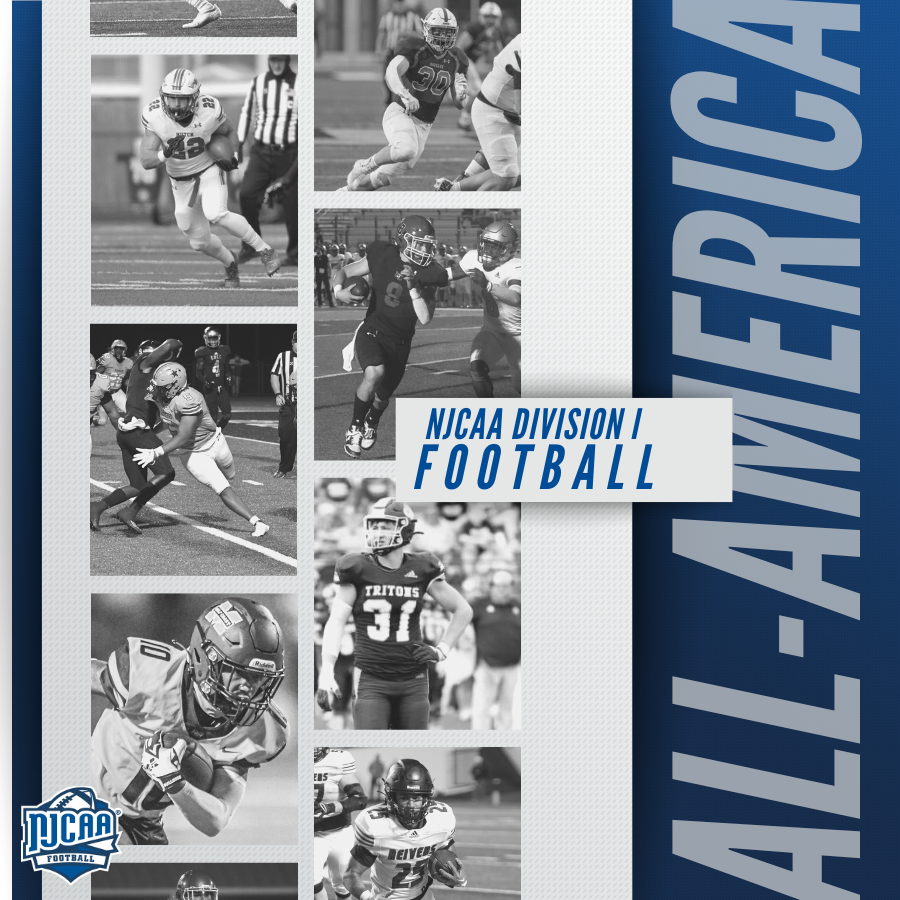 NJCAAFootball's tweet photo. 🚨 The 2022 #NJCAAFootball DI All-America Teams have been announced!

Student-athletes from 22 programs were recognized for their efforts on the field this season.

Full list ⤵️
https://t.co/ZiOsZVmmwC https://t.co/SPGTusjI4H