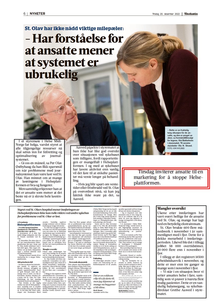 #Helseplattformen alias #Sundhedsplatformen #alias #apotti kan ikke bringes til at fungerer. Men nogle lader stadigvæk som om. I Norge, i Finland, i Danmark. 
<a href="/DKsundhed/">Indenrigs- og Sundhedsministeriet</a> <a href="/Sundpol/">@sundpol</a> <a href="/Christiansborg/">Christiansborg</a> #dkmedier