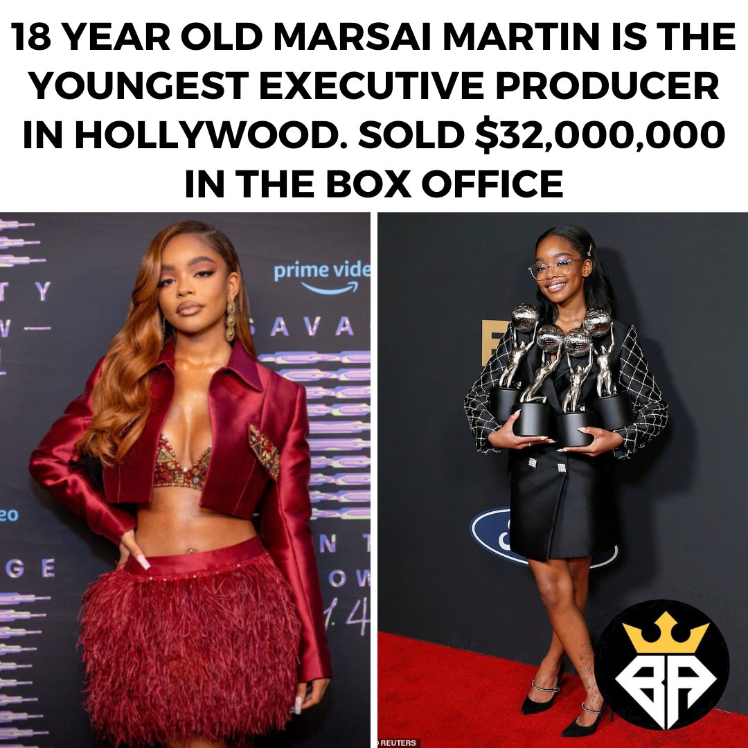 black_sucessor's tweet photo. Meet Marsai Martin, the youngest person to executive produce a studio film, sold $32 million in box office and signed a deal with disney.

Way to go young queen 💪🏾. 

#blackexcellence #youngtalents #blackaffluence #blackwealth https://t.co/la9565qUjq