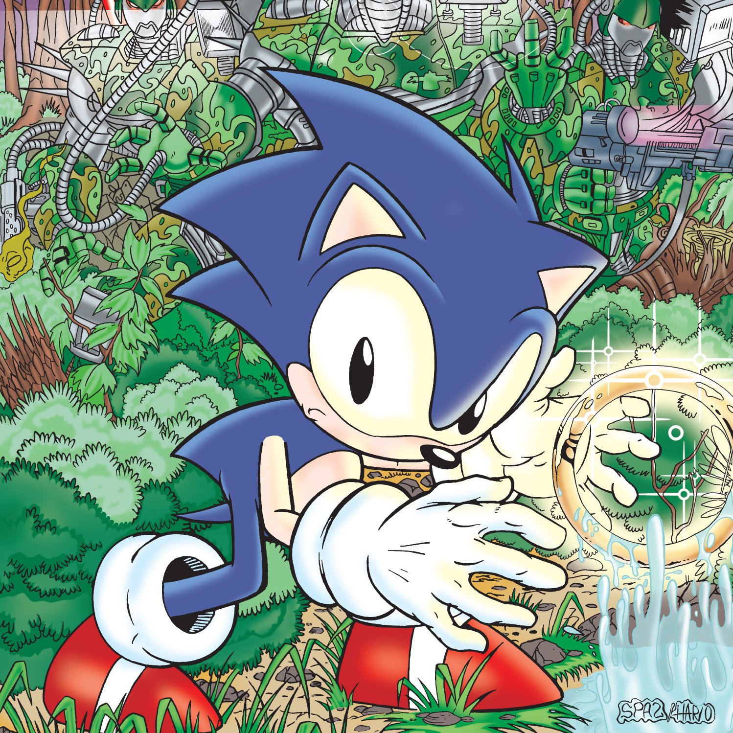 Sonic the Hedgehog on X: Some beautiful classic art for @ArchieComics'  SONIC: MEGA DRIVE, releasing this summer. Nice job, @boxerhockey.   / X