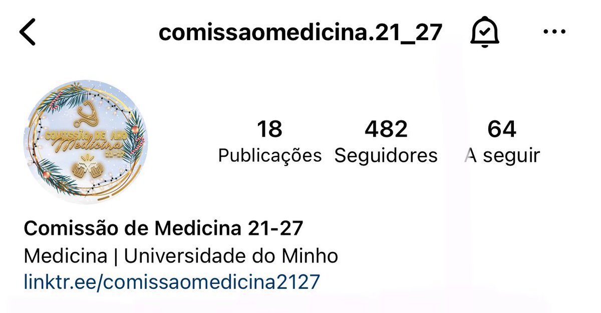 Não se esqueçam de seguir a vossa comissão na rede social vizinha para se manterem a par de todas as novidades 🎉🎉

instagram.com/comissaomedici…