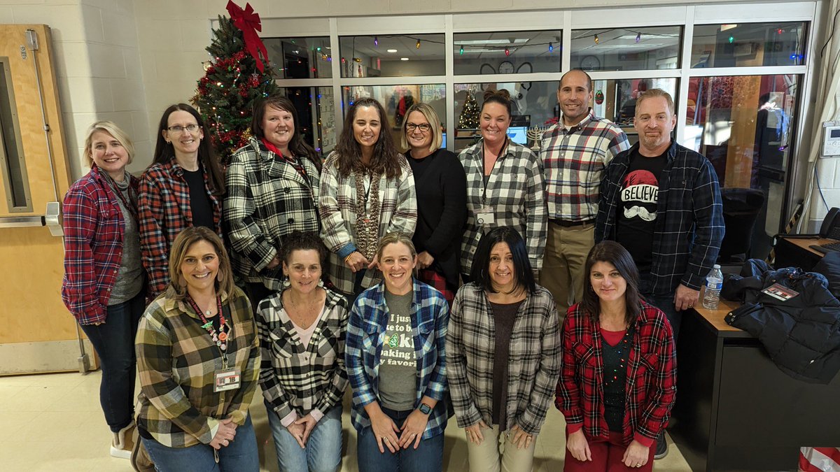 Day 13 of the #districtholidaychallenge ACES and ROBMS are Mad for Plaid. #holidaywore <a href="/MrsStaub307/">Mrs. Jaime Staub</a> @Spinellismiles <a href="/megandarienzo/">Megan D'Arienzo</a> <a href="/JToddings/">Josh Toddings</a> <a href="/ROBMSathletics/">ROBMSathletics</a> <a href="/MissGianni27/">Ms Gianni</a> <a href="/MeghanVanderPyl/">Meghan VanderPyl</a>