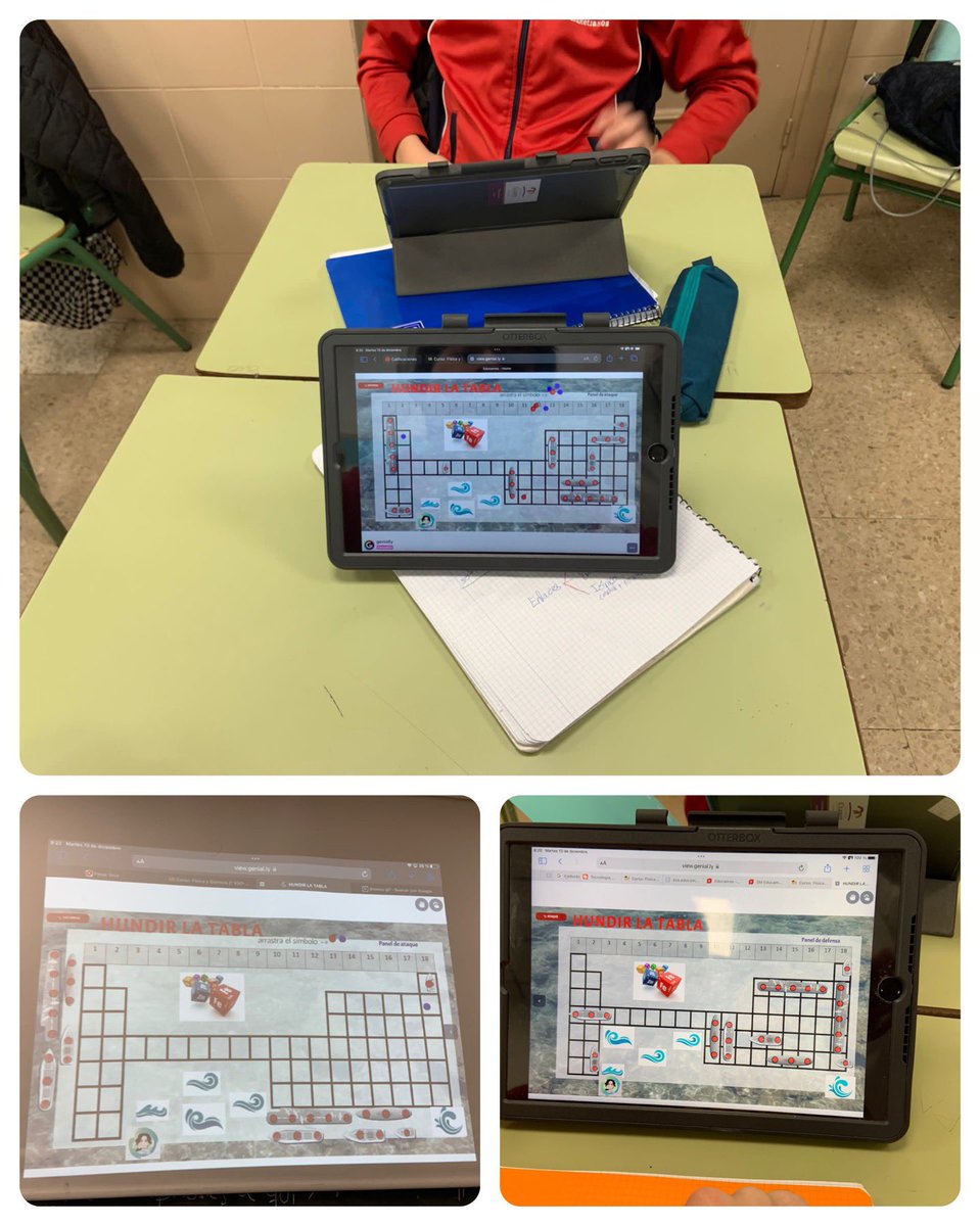 colegio_claret's tweet photo. En 2ºESO trabajamos con la tabla periódica mientras jugamos a “Hundir la tabla” gracias a nuestros #iPads y @Genially #Digitalizando #CompDigEdu #DéjateQuerer https://t.co/akZvVph1K3