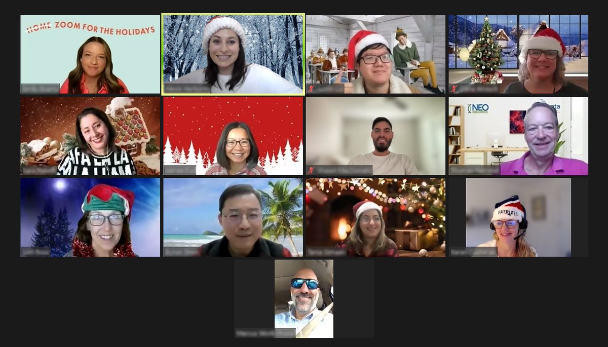 MarcusbsilvaMBA's tweet photo. #NeoGenomics Marketing colleagues enjoying a holiday-themed get-together. We shared holiday pics, played a game & more. Spending time with my team was exactly how I wanted to cap off this outstanding year. Thankful to work on this fantastic team! #LifeatNeo #WorkatNeo #NeoSPIRIT https://t.co/rOdUUJg0oY