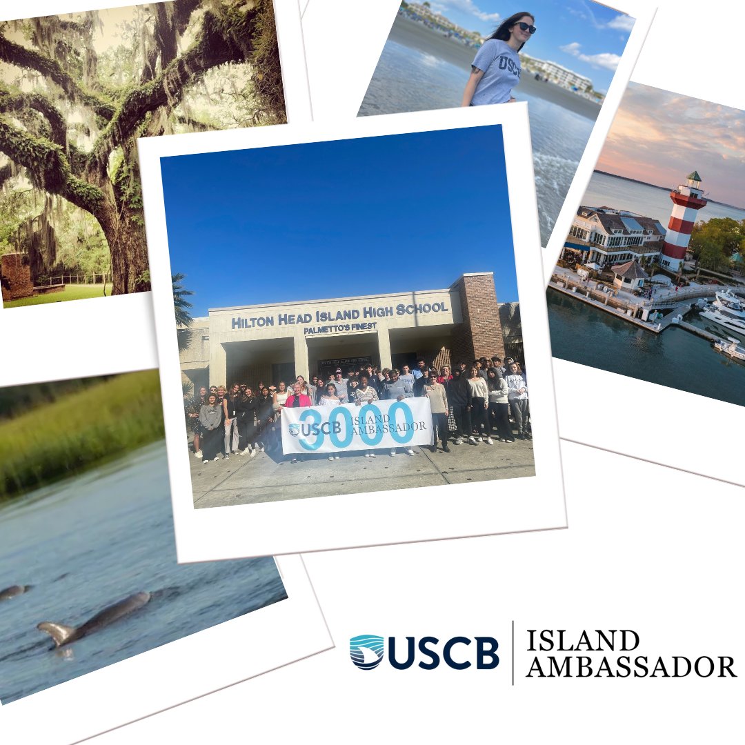 USCBAlumni's tweet photo. Over 200 high school students are among the 3,000 people who have completed USCB’s Island Ambassador program. Ask them about HHI’s gators, sea turtles, Mitchelville and more! 🦈🐊 🐢🌴

#uscb #hhi #hospitality #hiltonheadisland #sctourism https://t.co/Sh8wwbonrr