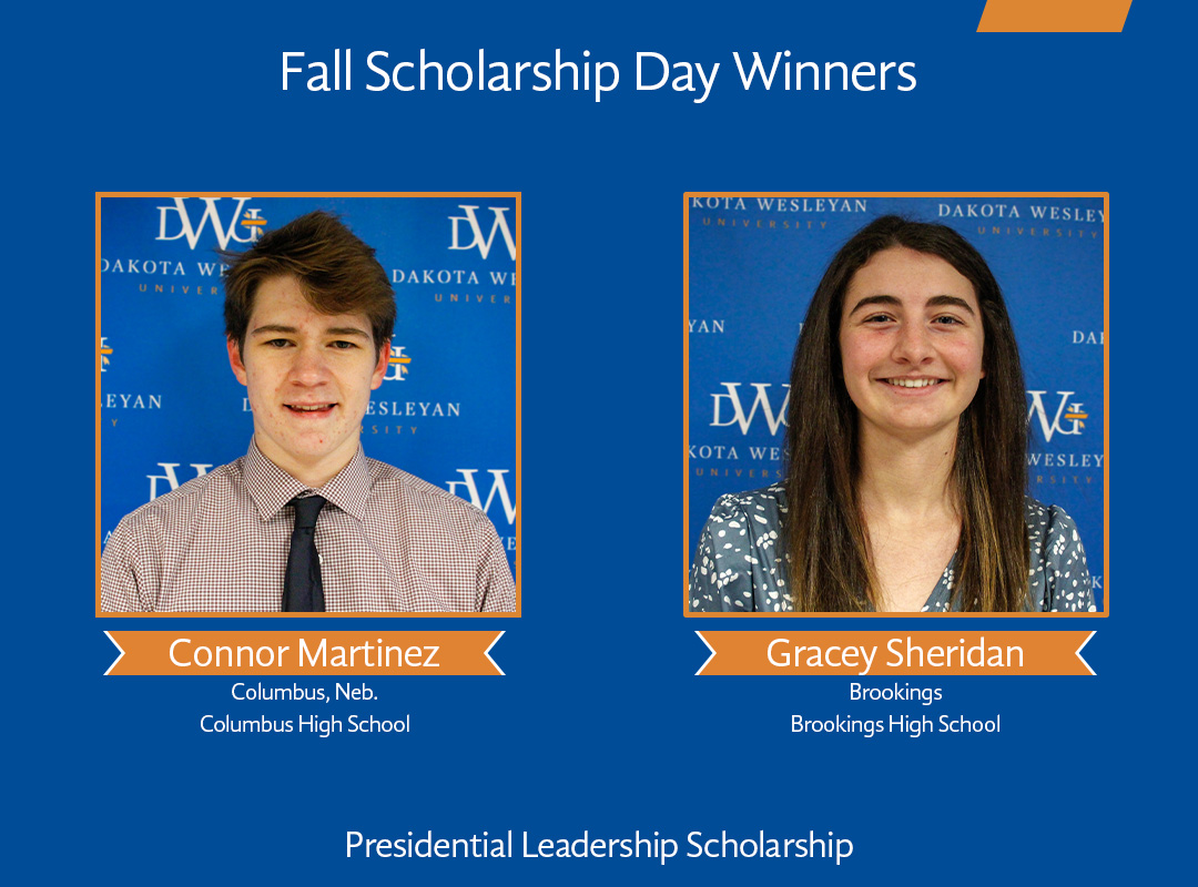 DakotaWesleyan's tweet photo. 28 high school seniors competed last month for the university's most prestigious scholarships as part of DWU's Fall Scholarship Day. Pictured are the Randall Scholarship and Presidential Leadership winners.
See the full list of scholarship recipients here: https://t.co/v2M2oY7b4d https://t.co/uU7ivizyes