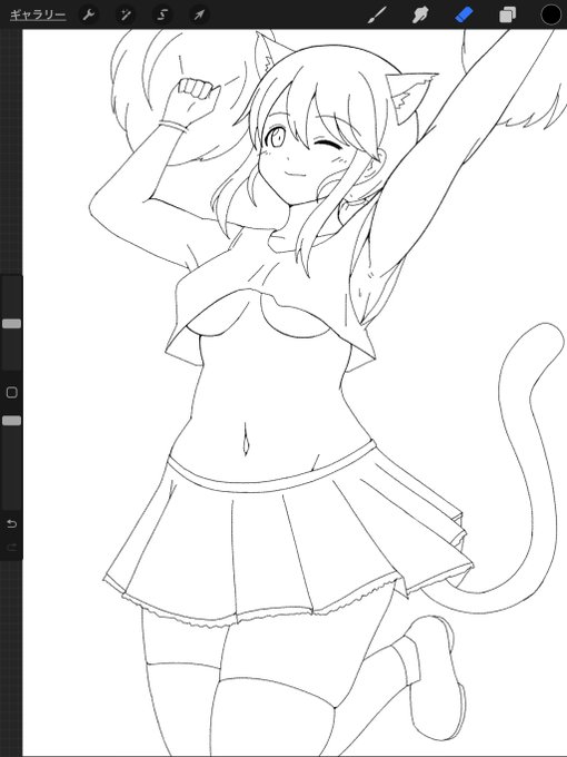 線画。

塗る。 https://t.co/kxr2UcV0Mt 