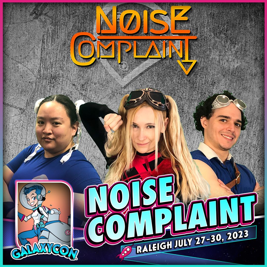 GalaxyConRDU's tweet image. Check out Noise Complaint at GalaxyCon Raleigh! July 27-30, 2023 at the Raleigh Convention Center. 

Find Out More: galaxycon.info/noisecomplaint… 
 
#GalaxyCon #GalaxyConRaleigh #NoiseComplaint #NoiseComplaintLive