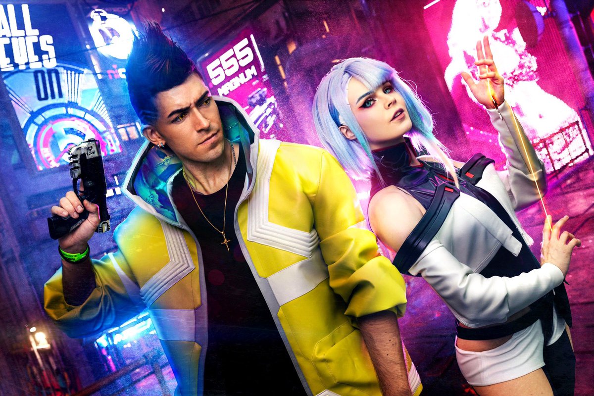 New picture of our <a href="/edgerunners/">Cyberpunk: Edgerunners</a> Cosplay ! ✨🚀