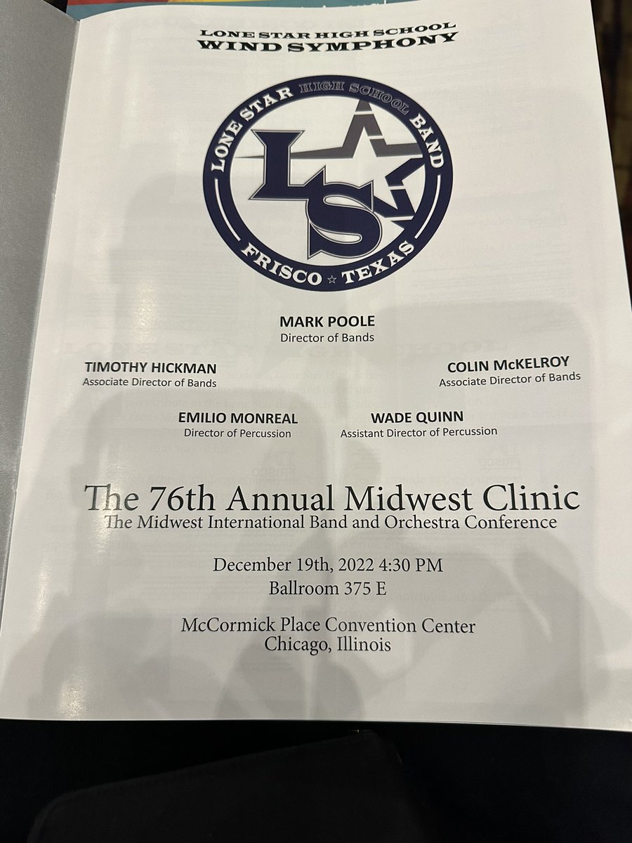 Our wind symphony representing in Chicago! So proud of you all!