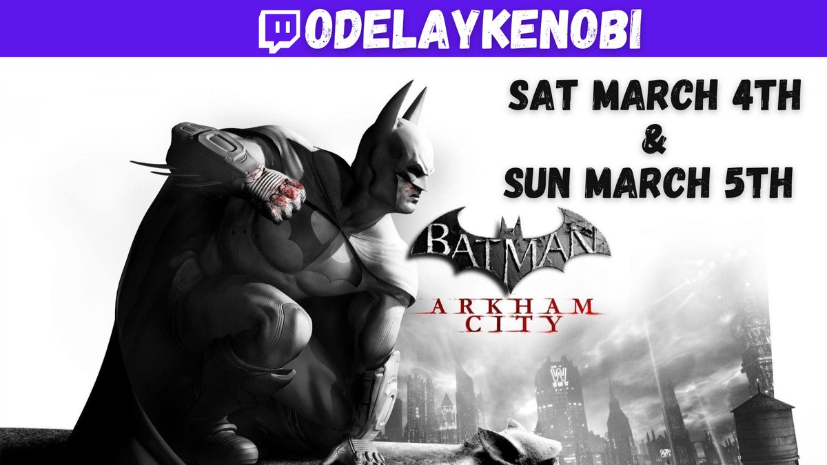 odelaykenobi's tweet photo. I've not played my way through the Arkham games, so here's the schedule! One a month through April!
Jan - Arkham Origins
Feb - Arkham Asylum
March - Arkham City
April - Arkham Knight
#Batman #yearofthebat #arkhamgames #twitch https://t.co/DO3rueBsv6