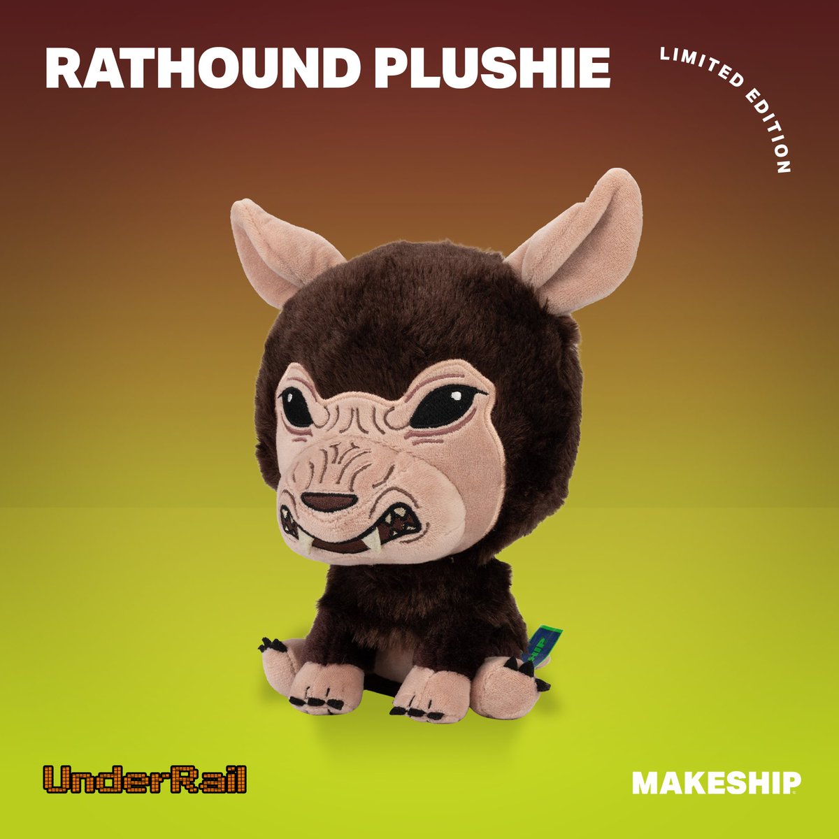 Here it is finally! Limited edition Rathound plushie: makeship.com/products/ratho… . May or may not include the authentic Rathound fragrance.